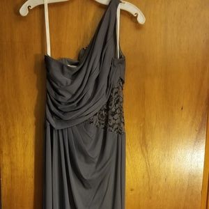 Gown Gray Prom Bridesmaid